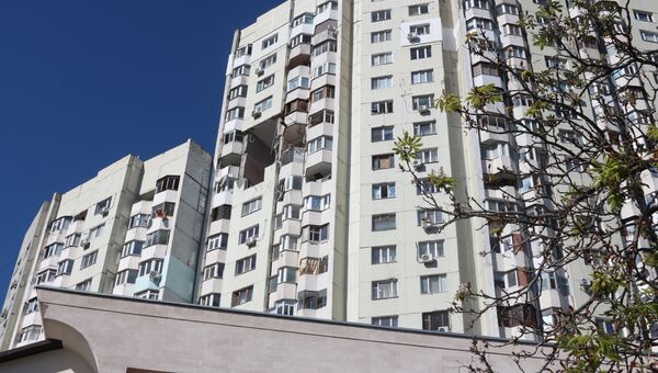 Жилой дом на Московском проспекте в Кишиневе, где произошел взрыв. 7 октября 2018