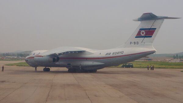 Самолет Ил-76 северокорейской авиакомпании Air Koryo в Пхеньяне. Архивное фото