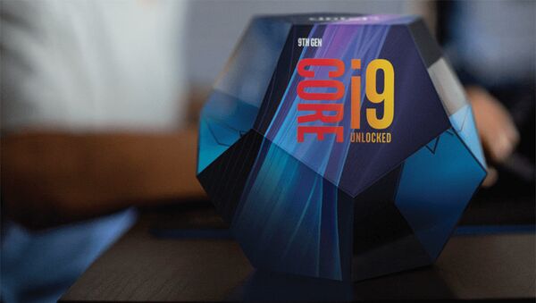 Упаковка, в которой будет поставляться новый процессор Core девятого поколения компании Intel