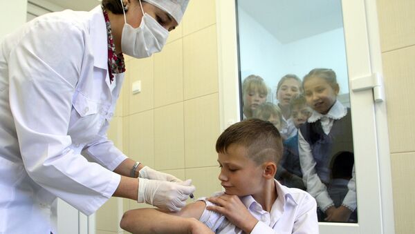 Вакцинация ребенка против гриппа