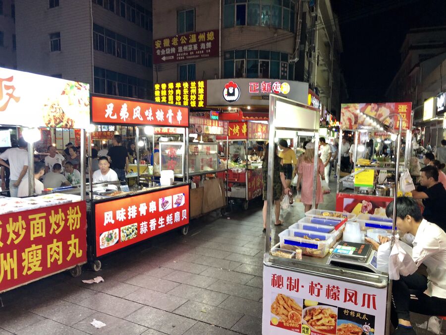 Ночной рынок, Китай