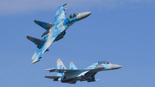 Истребители Су-27 ВВС Украины. Архивное фото