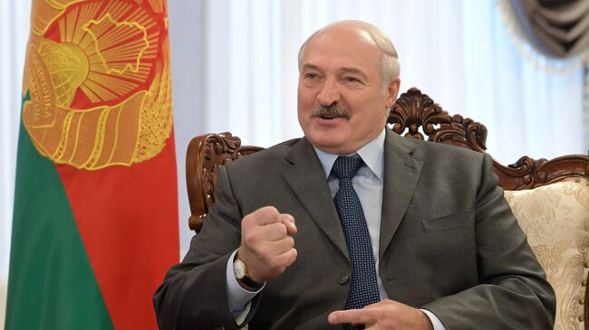 Президент Республики Беларусь Александр Лукашенко во время встречи с президентом РФ Владимиром Путиным в Могилеве. 12 октября 2018