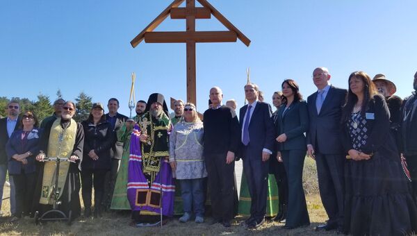 В Калифорнии на православном кладбище открыли Поклонный крест