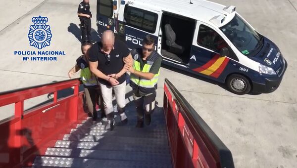 Национальная полиция Испании задержала главу преступной группировки в Мадриде, Испания. 15 октября 2018
