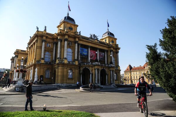 Здание хорватского национального театра в Загребе