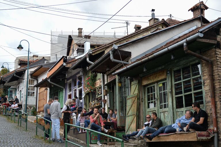 На улочке старого города в Сараево