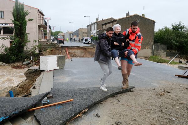 Последствия наводнения на юге Франции