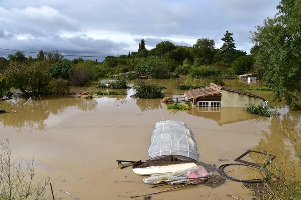 Последствия наводнения на юге Франции