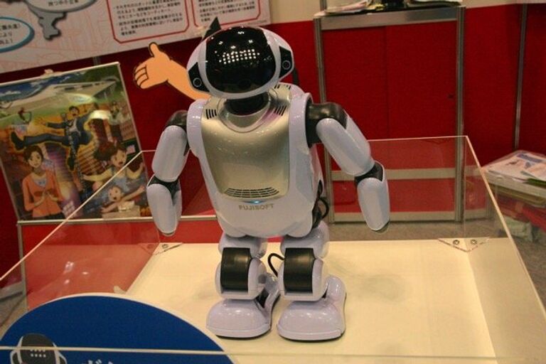  На выставке роботов в Японии. 18 октября 2018