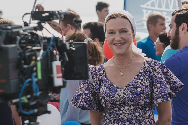 На съемках фильма Крымский мост. Сделано с любовью!