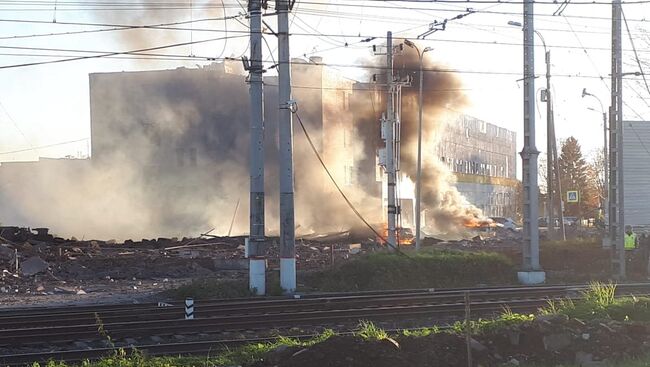 Взрыв на территории завода Авангард