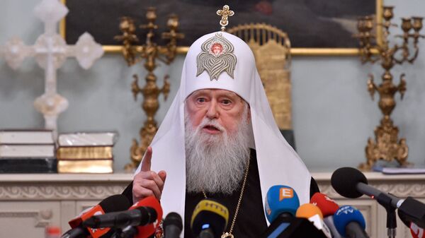 Глава Киевского патриархата Филарет (Денисенко). Архивное фото