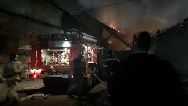 Пожар на заводе Электроцинк во Владикавказе
