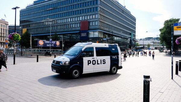 Автомобиль полиции в Хельсинки, Финляндия