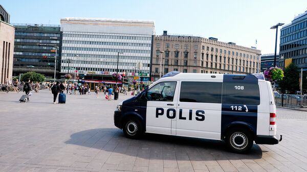 Автомобиль полиции в Хельсинки, Финляндия