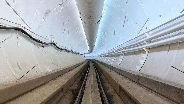 Строительство скоростного тоннеля компании The Boring Company