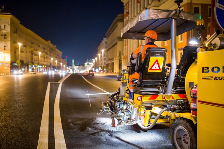 Работы на Тверской улице Работы на Тверской улице