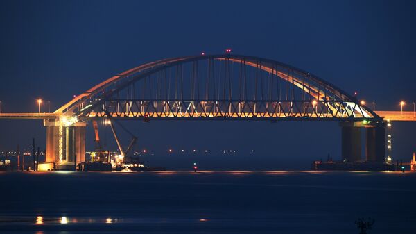 Строящийся Крымский мост