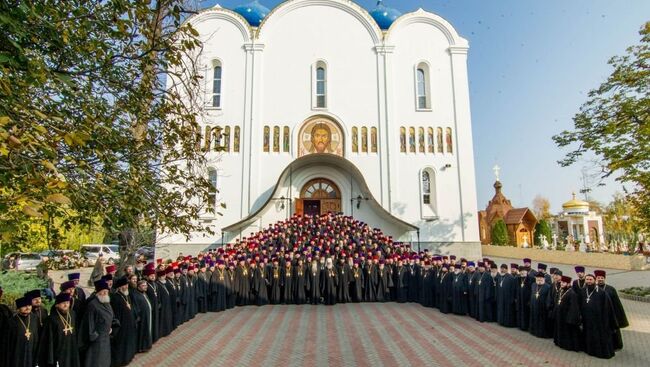 Собрание духовенства Одесской епархии Украинской православной церкви в Свято-Успенском Одесском мужском монастыре. 22 октября 2018