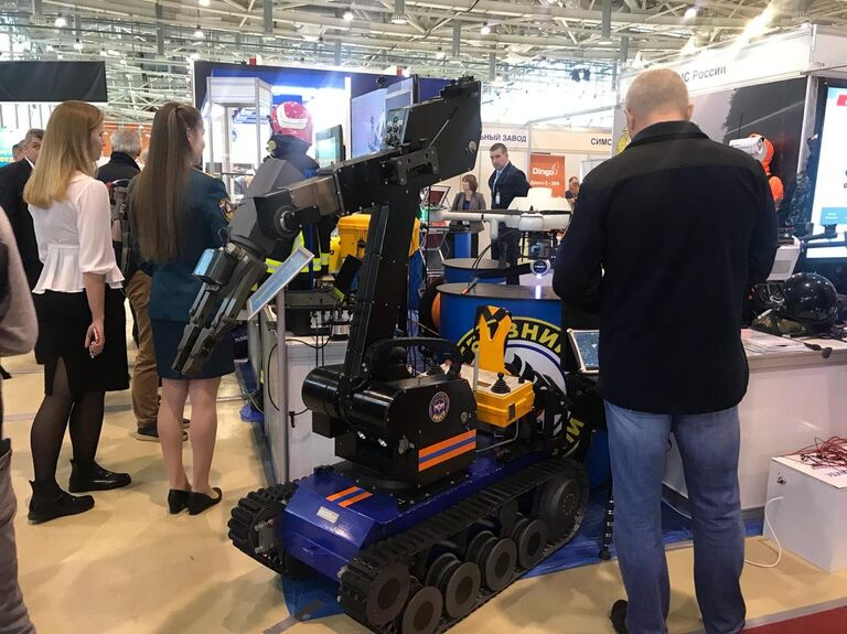 Стенд Академии государственной противопожарной службы МЧС России на выставке Интерполитех - 2018