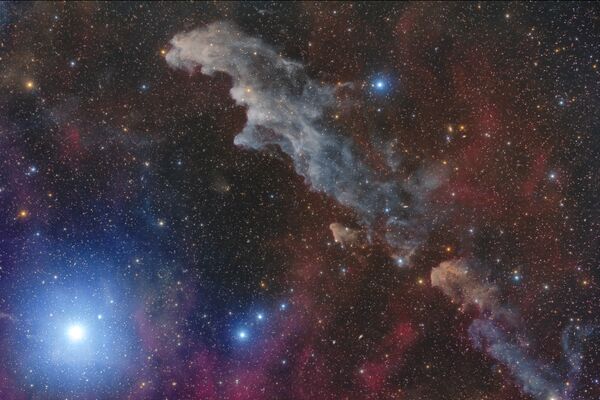 Работа фотографа Mario Cogo Rigel and the Witch Head Nebula. Конкурс Insight Astronomy Photographer of the year 2018