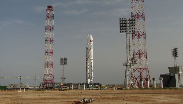 Ракета-носитель Зенит-3SLБ на космодроме Байконур. Архивное фото