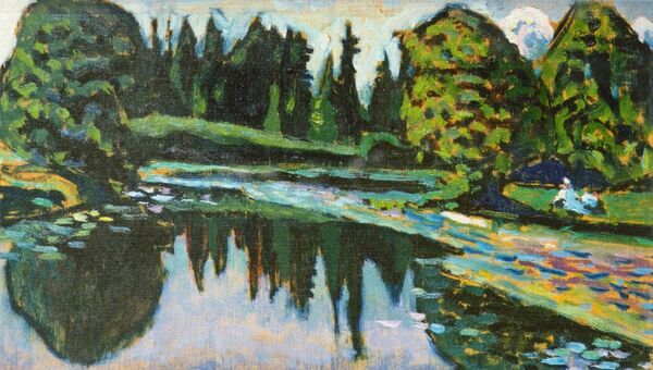 Картина Василия Кандинского Река летом. Архивное фото