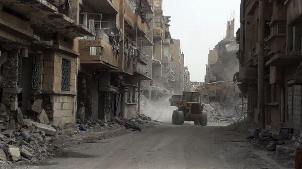 Разрушенные здания в Сирии. Архивное фото