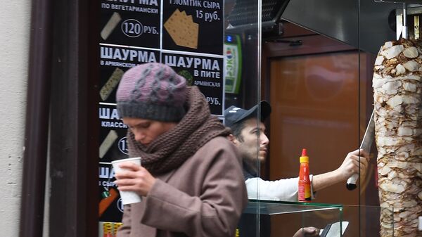 Торговая точка по продаже шаурмы в Москве