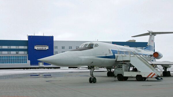 Самолет в аэропорту Анадырь. Архивное фото