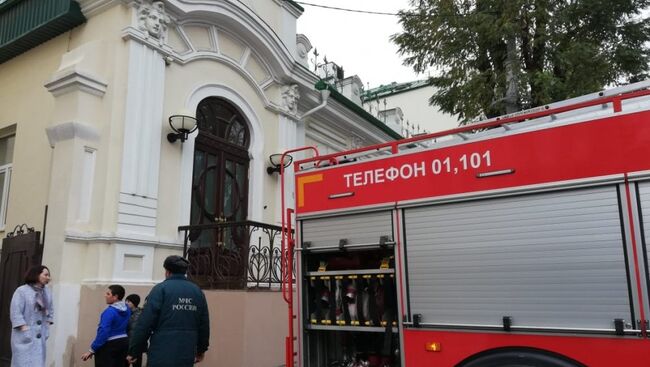 Пожар на территории роддома в Ростове-на-Дону. 25 октября 2018