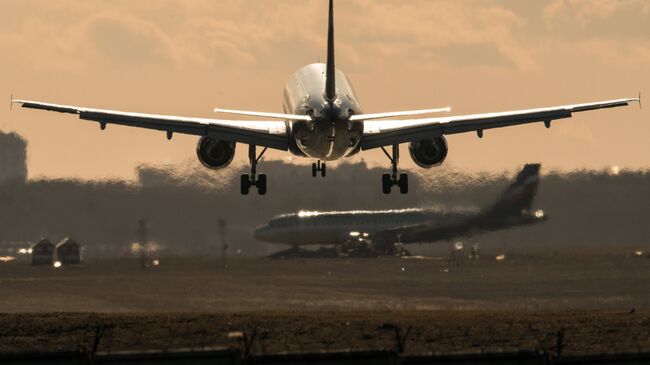 Самолет в международном аэропорту Шереметьево. Архивное фото