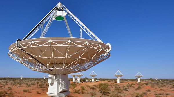 Радиоинтерферометр Australian SKA Pathfinder в обсерватории Мерчисон на западе Австралии
