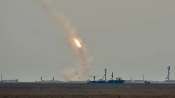 Ракетные стрельбы в Херсонской области Украины