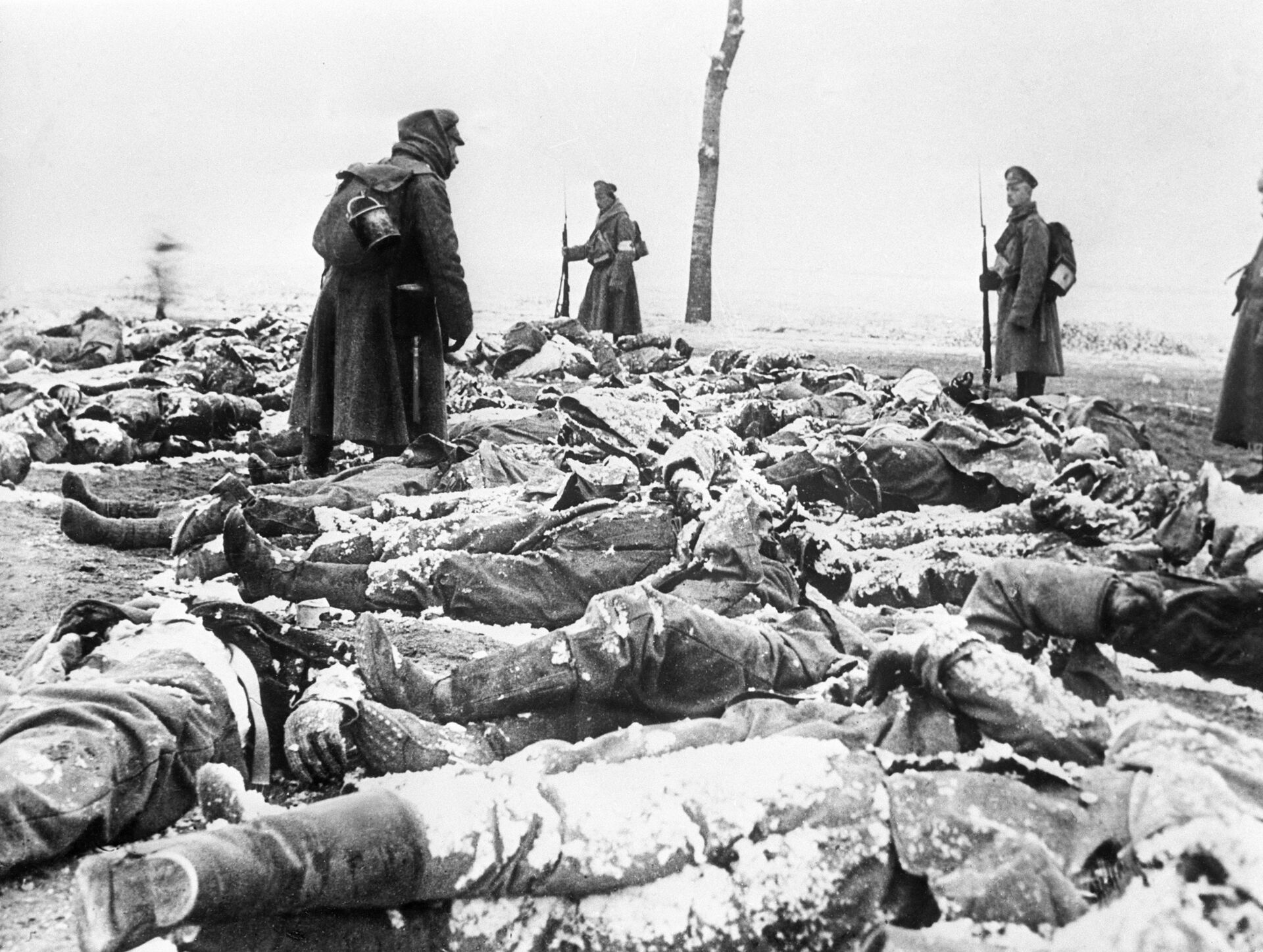 Тела погибших германских солдат. 1915 год - РИА Новости, 1920, 04.06.2021