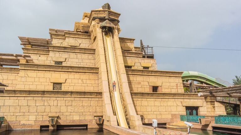 Аттракцион Leap Of Faith в аквапарке Aquaventure в Дубае