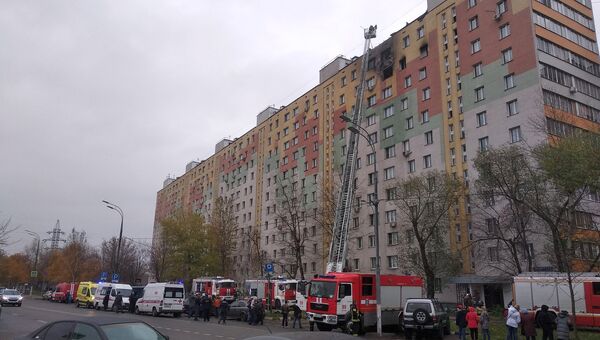 Пожар в Марьино. 3 ноября 2018