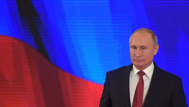Владимир Путин на торжественном приеме в честь Дня народного единства. 4 ноября 2018