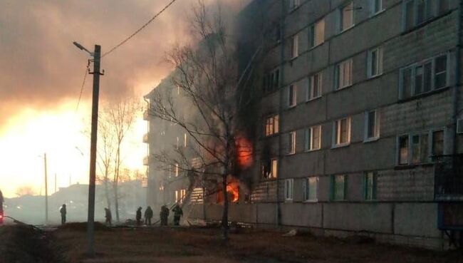 В доме в ЕАО произошел Взрыв баллона с бытовым газом. 06.11.2018