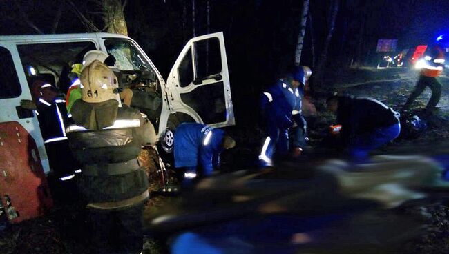 На месте ДТП в Калужской области. 6 ноября 2018