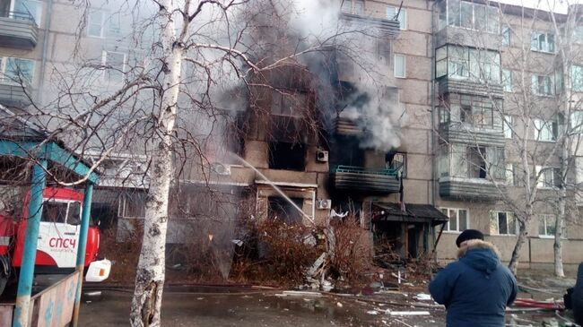 Взрыв газа в доме в поселке Приамурский в Еврейской автономной области