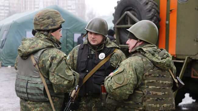 Украинские военнослужащие. Архивное фото