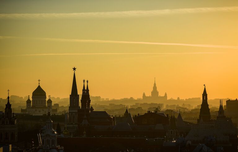 Вид на Москву со смотровой площадки Центрального детского магазина