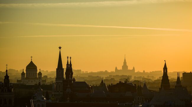 Вид на Москву со смотровой площадки Центрального детского магазина