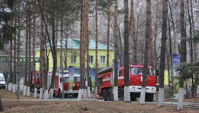 Ликвидация пожара в детском оздоровительно-образовательном центре Оренбурга. 8 ноября 2018