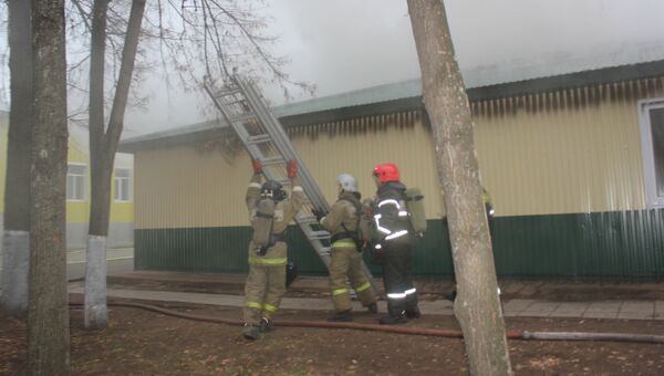 Ликвидация пожара в детском оздоровительно-образовательном центре Оренбурга. 8 ноября 2018