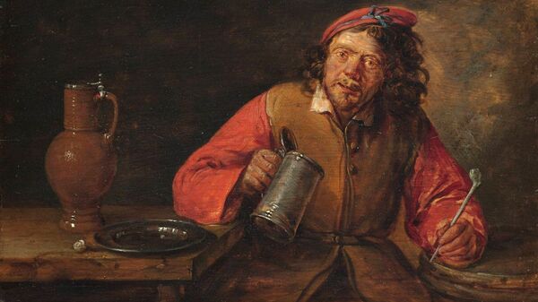 Репродукция картины Пьяница художника Гиллиса ван Тильборга