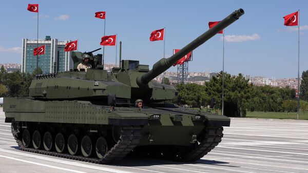 Турецкий танк Altay. Архивное фото.
