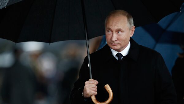 Владимир Путин на церемонии, посвященной столетию окончания Первой мировой войны